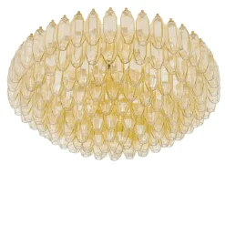Plafoniera Prismatico 12 luci ambra