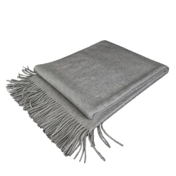 Plaid Grigio in Cashmere Puro Arno
