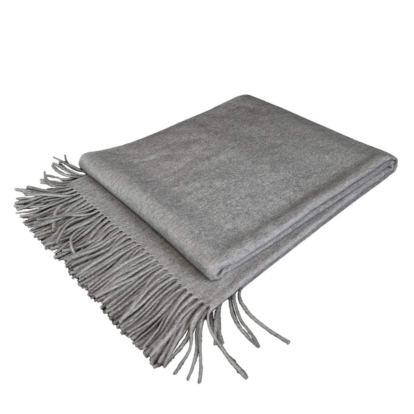 Plaid Grigio in Cashmere Puro Arno
