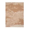 Plaid in lana beige jacquard con motivo stucco