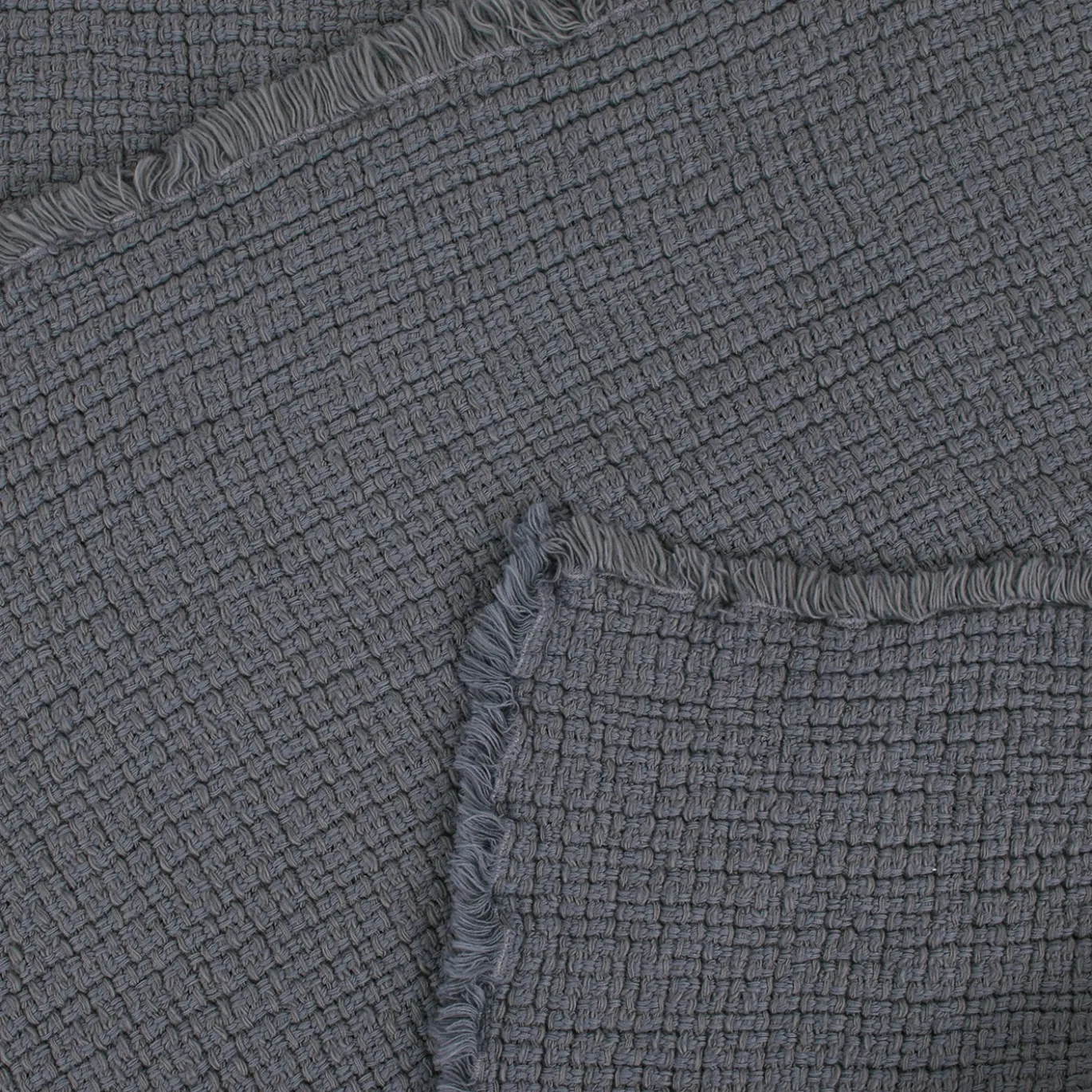 Plaid Intrecci in cotone blu avio