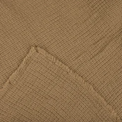 Plaid Intrecci in cotone color miele