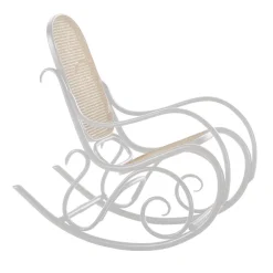 Poltrona a dondolo Schaukelstuhl White di Gebrüder Thonet