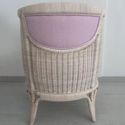 Poltrona Angelina in Rattan con Intreccio in Midollino