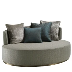 Poltrona Ange Maxi Melange Grigio e Blu
