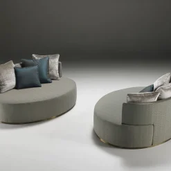 Poltrona Ange Maxi Melange Grigio e Blu