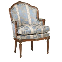Poltrona Azure Bergère in stile Luigi XVI
