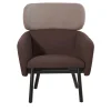 Poltrona Balù Lounge marrone e beige di Emilio Nanni