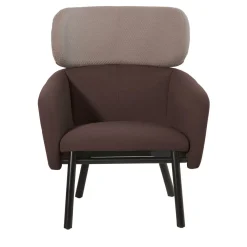 Poltrona Balù Lounge marrone e beige di Emilio Nanni