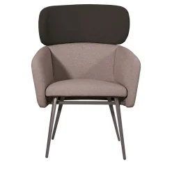Poltrona Balù XL Met Grigio e Nero Di Emilio Nanni