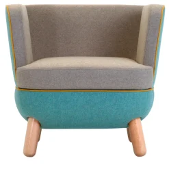 Poltrona bassa Sly Multicolore Di Italo Pertichini