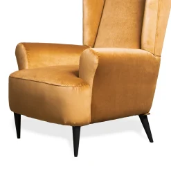 Poltrona Bergère Gialla di Mario Prandina
