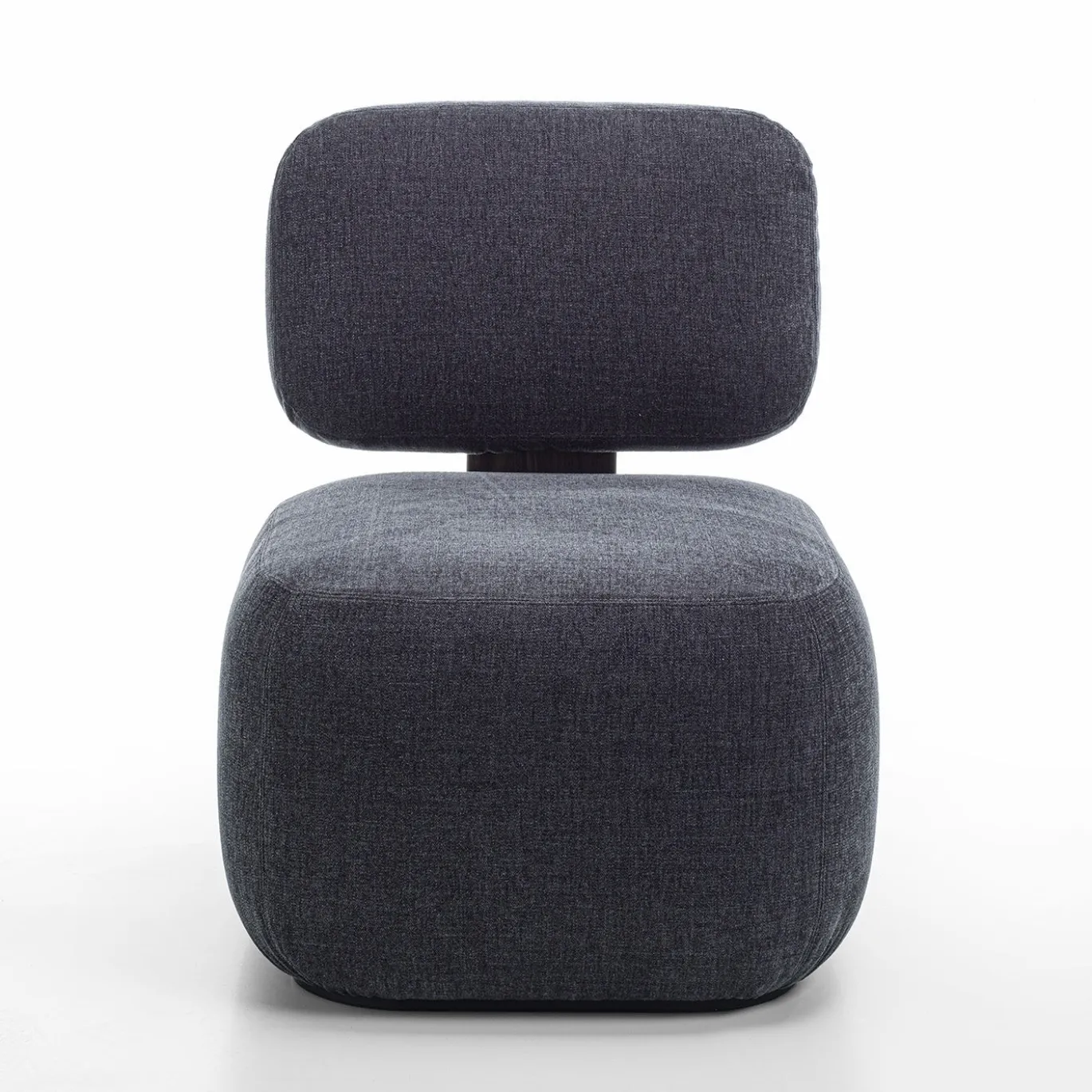 Poltrona blu arrotondata Atlas