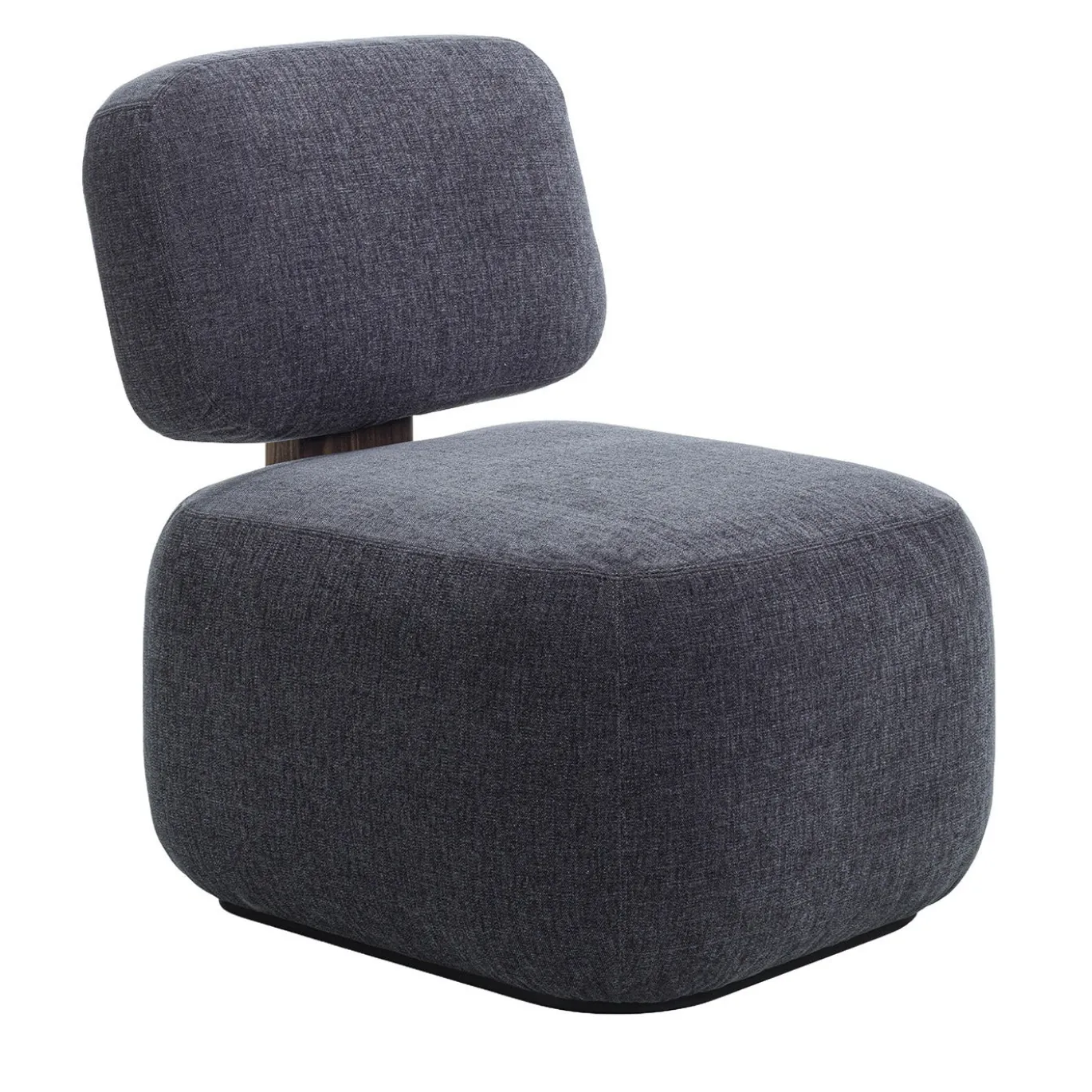Poltrona blu arrotondata Atlas