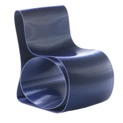 Poltrona blu Double