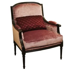Poltrona Bordeaux in velluto