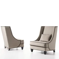 Poltrona Century beige e marrone