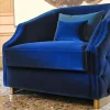 Poltrona Cleio grande blu