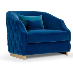 Poltrona Cleio grande blu