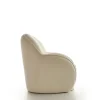 Poltrona Cloud in velluto crema