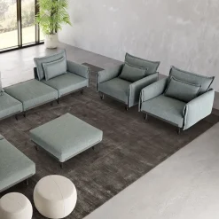 Poltrona Contemporanea Tilton Azzurra