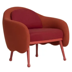 Poltrona Corolla 271 rosso e arancio di Cristina Celestino