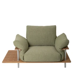 Poltrona da esterno Stand Out verde con tavolino