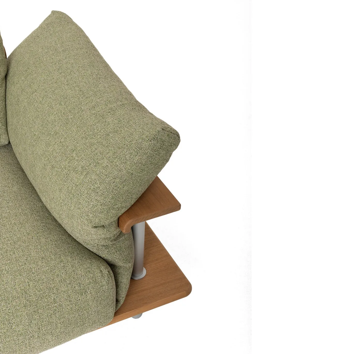 Poltrona da esterno Stand Out verde con tavolino