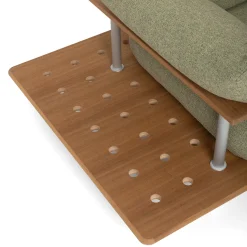 Poltrona da esterno Stand Out verde con tavolino