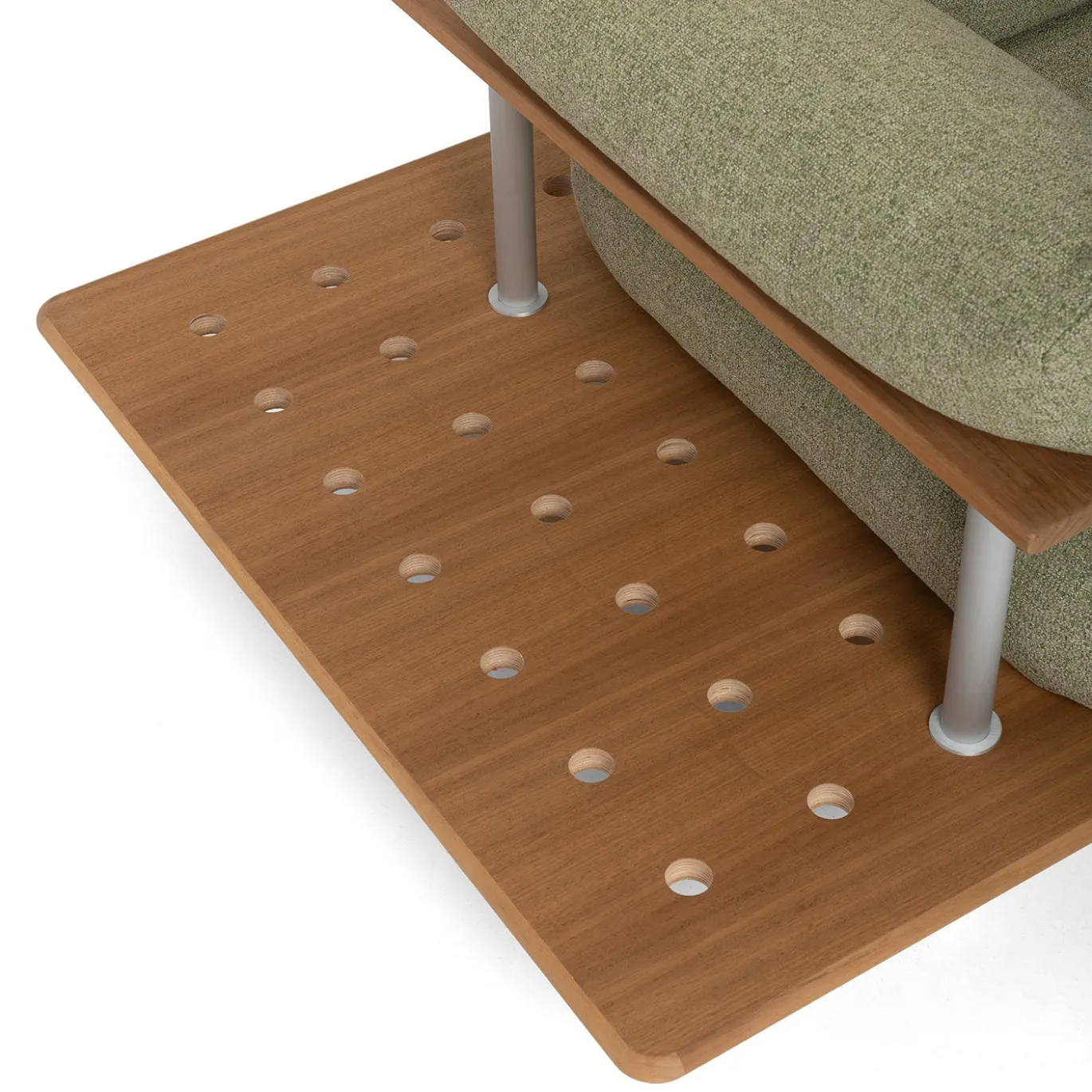 Poltrona da esterno Stand Out verde con tavolino