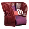 Poltrona da salotto Cliff Deco Red di Ludovica & Roberto Palomba