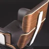 Poltrona da Ufficio Armadillo 5 in Pelle Marrone Scuro di Rainer Bachschmid