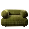 Poltrona Diomira in Velluto Verde