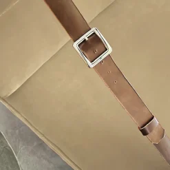 Poltrona Docker in velluto beige