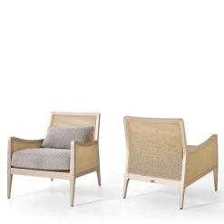 Poltrona Dublino In Paglia E Legno