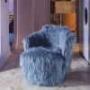 Poltrona Duetto Curva Azzurro di Lucia Ippolito
