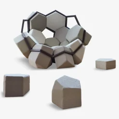 Poltrona ecologica Quartz di CRTL ZAK e Davide Barzaghi