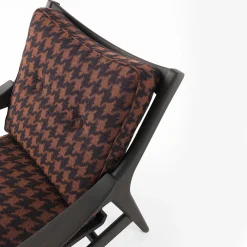 Poltrona Franklin in Pied de Poule Bronzo