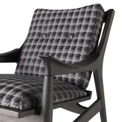 Poltrona Franklin in Pied de Poule Grigio