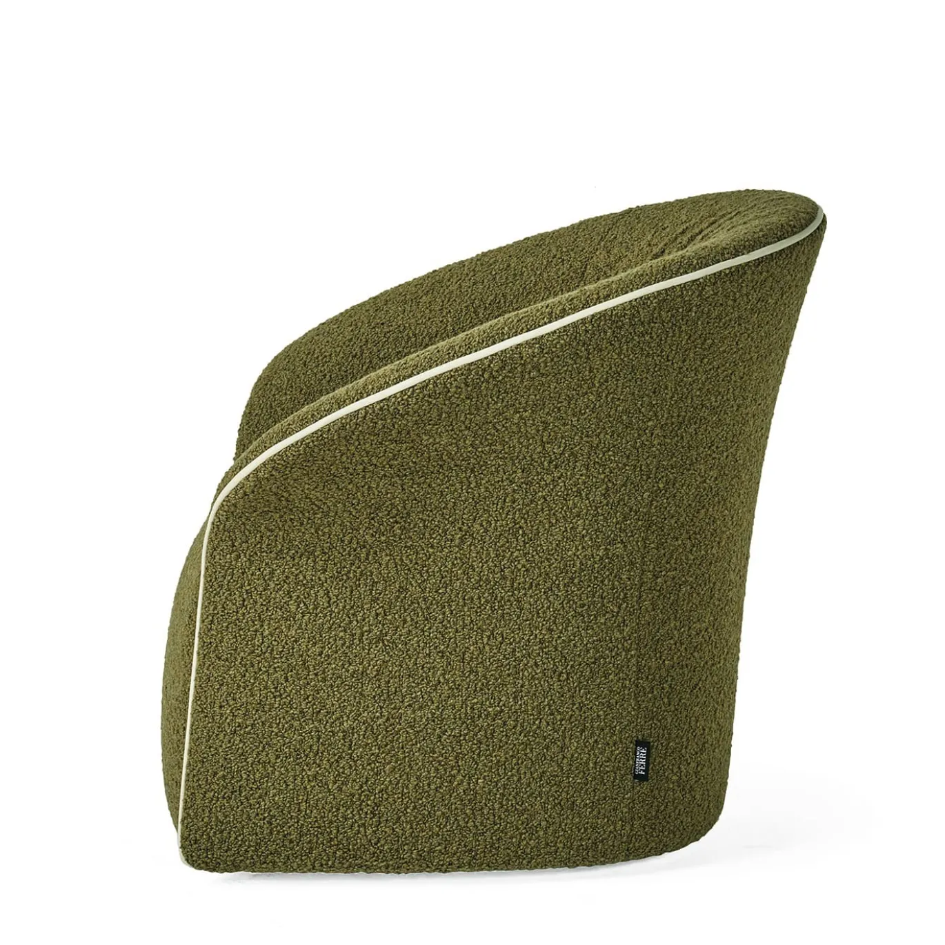 Poltrona Fulham in Bouclé Verde