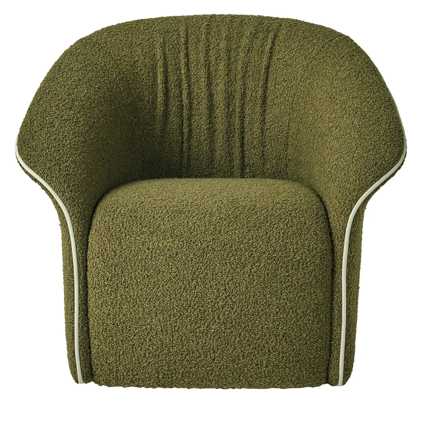 Poltrona Fulham in Bouclé Verde