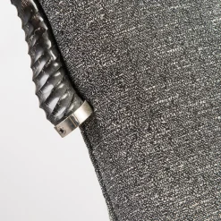 Poltrona Gazzella in tessuto grigio mélange