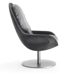 Poltrona girevole Creus Black di Pininfarina