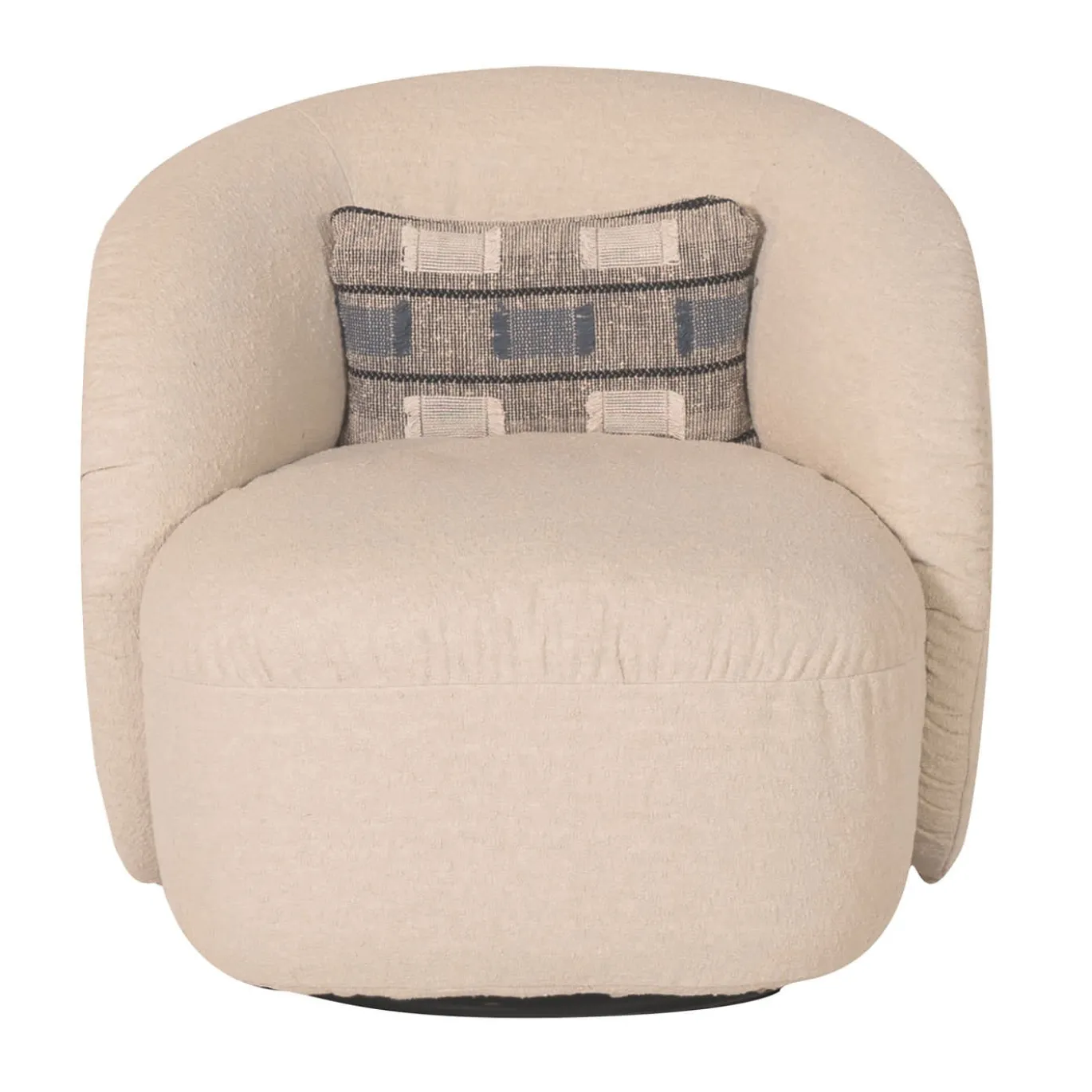 Poltrona girevole Muffin bianco panna
