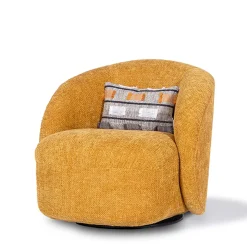 Poltrona girevole Muffin giallo