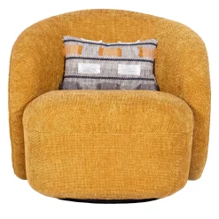 Poltrona girevole Muffin giallo