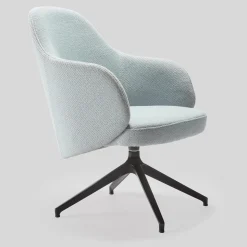 Poltrona girevole Nantes Blue di Balutto Associati