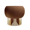 Poltrona girevole Pirouette Clu Brown di Lorenza Bozzoli