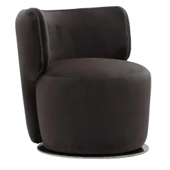 Poltrona girevole Sierra nera