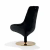 Poltrona girevole Versace Venus in finta pelliccia my fluffy nera